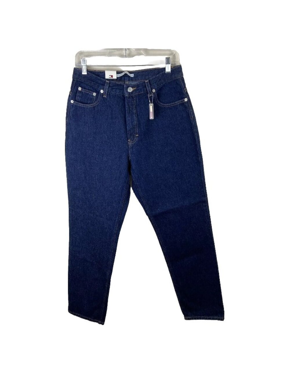 Tommy Hilfiger Women Slim fit Jeans Sz 12r  NWT Mid-Rise Dark wash